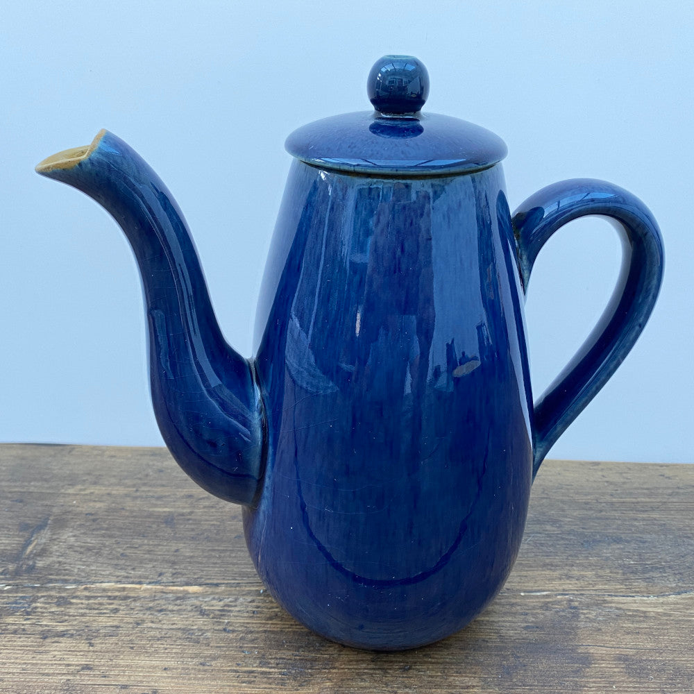 Denby "Cottage Blue" Early Bourne Coffee Pot, 2 Pints (c. 19151930
