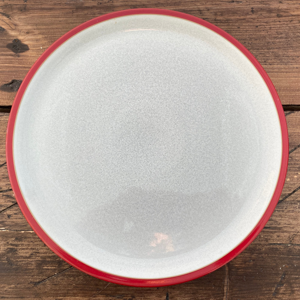Denby "Everyday Red Salsa" Dinner Plate (Grey) MrPottery