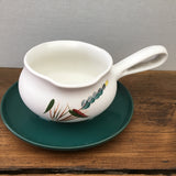 Denby Greenwheat Sauce Dish & Stand