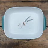 Denby Greenwheat 14" Oblong Roaster