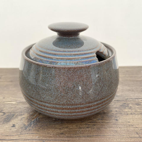 Denby Greystone Lidded Sugar Dish