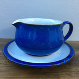 Denby Imperial Blue Gravy Jug & Stand