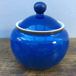 Denby Imperial Blue Lidded Sugar Dish (Rounded Shape)
