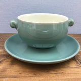 Denby Manor Green Lidded Soup & Saucer