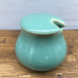 Denby Manor Green Mustard Pot