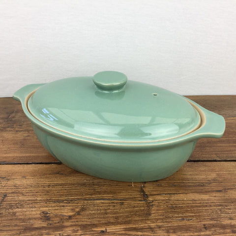 Denby Manor Green Oval Casserole, 2.25 Pints