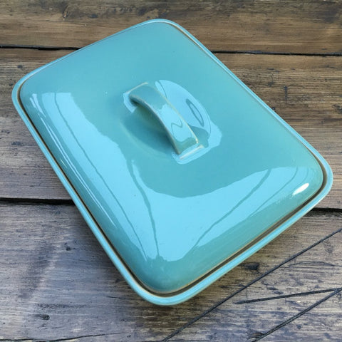 Denby Manor Green Lidded Divided Vegetable Dish