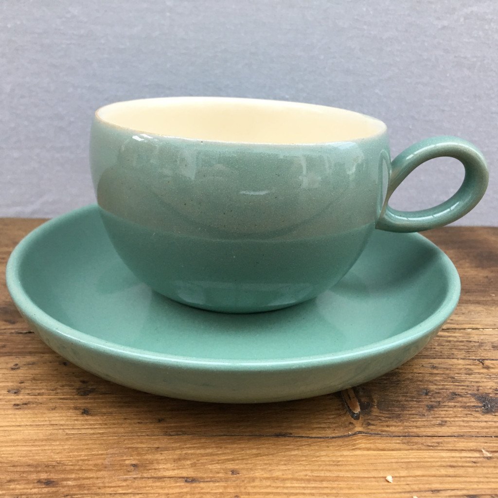Denby "Manor Green" Tea Cup, Looped Handle MrPottery