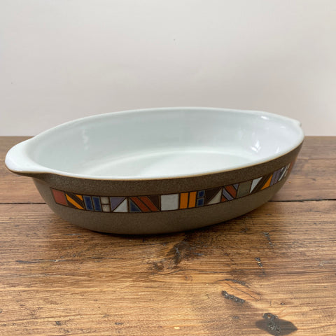 Denby Marrakesh Oval Roasting Dish (White Interior)