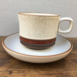 Denby Potters Wheel Rust Tea Cup & Saucer