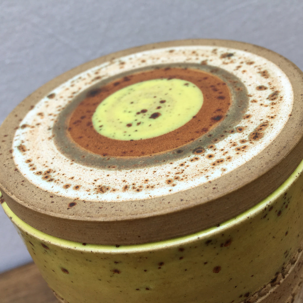 Denby Potters Wheel (Yellow) Lidded Pot MrPottery