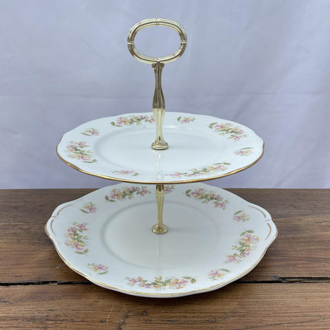 Duchess Honeysuckle Two Tier Cake Plate