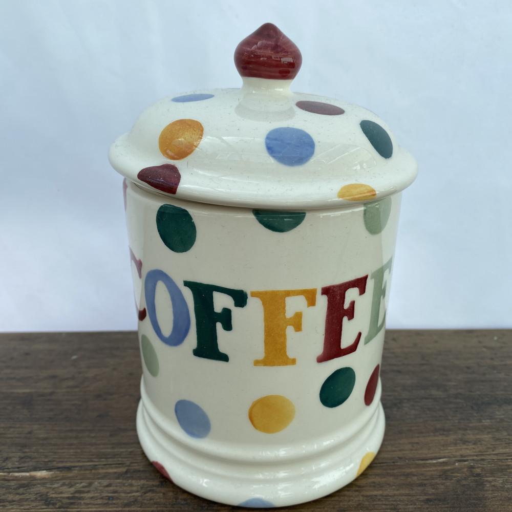 Emma Bridgewater "Polka Dot" Storage Jar, Coffee MrPottery