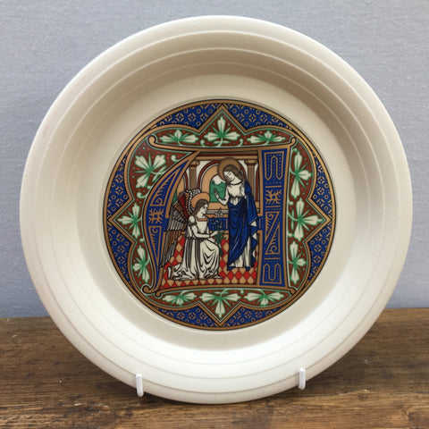 Hornsea Pottery Christmas Plate - Letter 'A' 1986