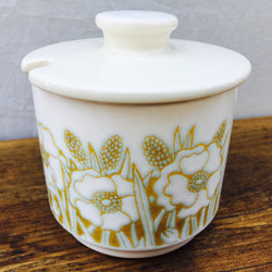 Hornsea Sucrier à couvercle « Fleur (Vert) »