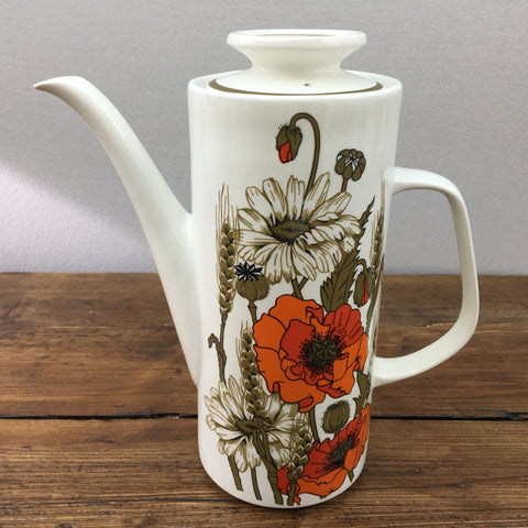 J & G Meakin Poppy Coffee Pot