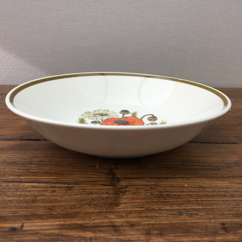 J & G Meakin Poppy Soup Bowl, 7.5"