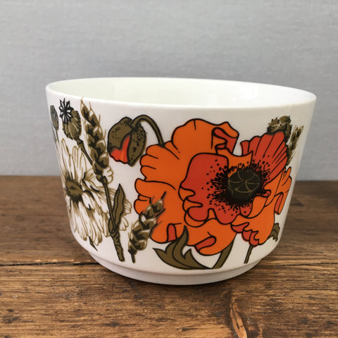 J & G Meakin Poppy Sugar Bowl