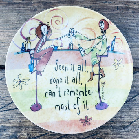 Johnson Bros Born To Shop Plate - Seen it all, done it all...