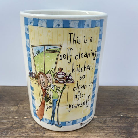 Johnson Bros Born To Shop Utensil Jar - Self Cleaning Kitchen