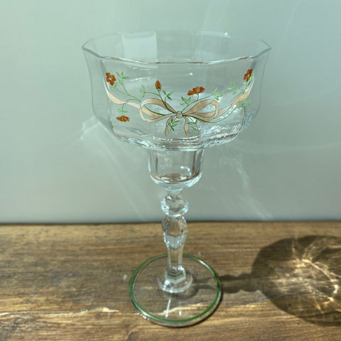 Johnson Bros Eternal Beau Sundae Glass - Green Trim