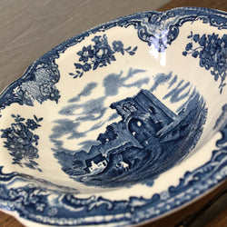Johnson Bros Old Britain Castles Blue Fruit Bowl