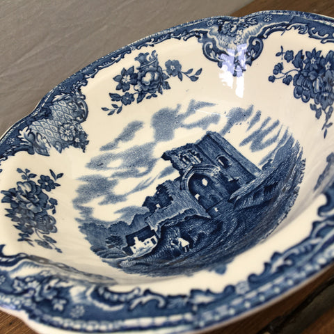 Johnson Bros Old Britain Castles Blue Fruit Bowl
