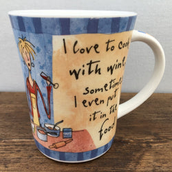Johnson Bros Born To Shop Mug (I love to cook with wine)