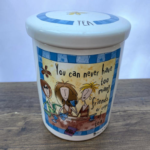 Johnson Brothers Born To Shop Tea Storage Jar
