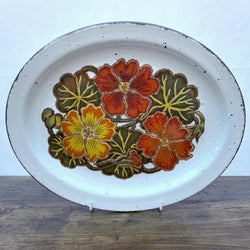 Midwinter Nasturtium Oval Platter 12"