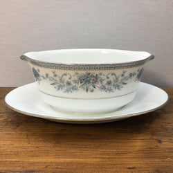 Noritake Blue Hill Gravy Boat & Stand