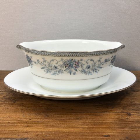 Noritake Blue Hill Gravy Boat & Stand