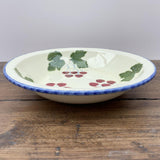 Poole Pottery Dorset Fruit 9" Rimmed Bowl - Cherries