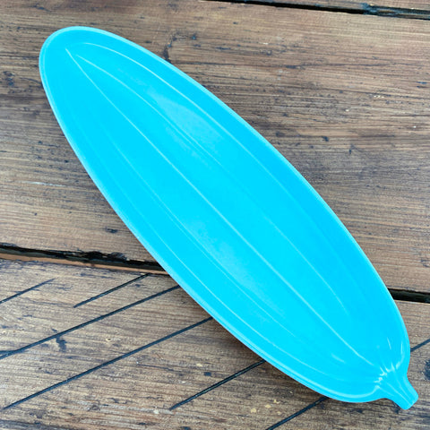 Poole Pottery Ice Green & Seagull Cucumber Dish, 12.75"