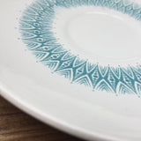 Poole Pottery Arabesque Blue Saucer