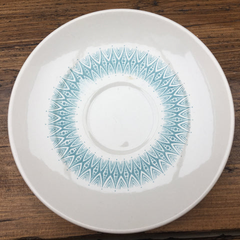 Poole Pottery Arabesque Blue Tea Saucer