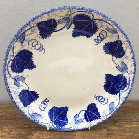 Poole Pottery Blue Leaf Dinner Plate
