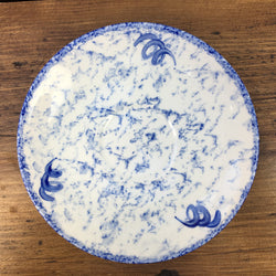 Poole Pottery Blue Leaf Tea Saucer