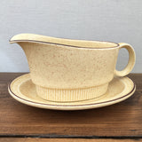 Poole Pottery Broadstone Gravy/Sauce Boat & Stand