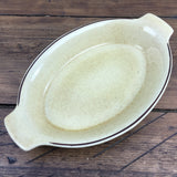 Poole Pottery Broadstone Oval Eared Roasting Dish