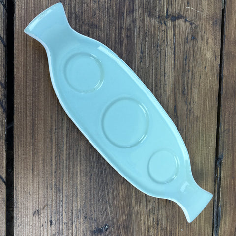 Poole Pottery "Celadon" Cruet Stand (Gondola Shape)