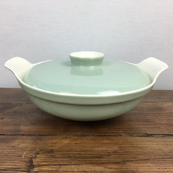 Poole Pottery Celadon Lidded Serving Dish (Contour)