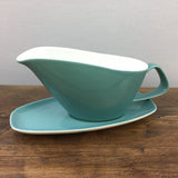 Poole Pottery Celeste Gravy Boat & Stand
