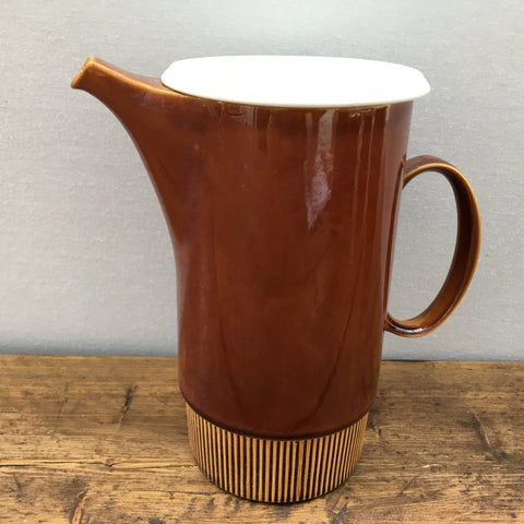 Poole Pottery "Chestnut" Coffee Pot, 2.75 Pints (Flat Lid)