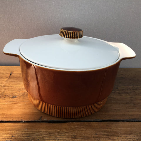 Poole Pottery Chestnut Large Covered Serving Dish