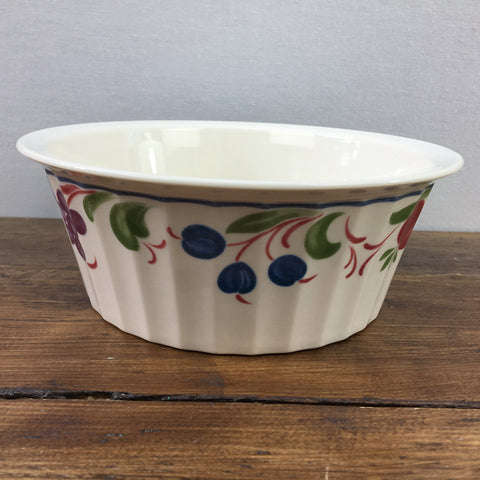 Poole Pottery Cranborne Souffle Dish, Lipped Rim