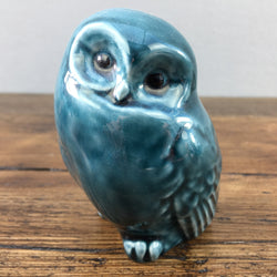 Poole Pottery Blue Glazed Owl