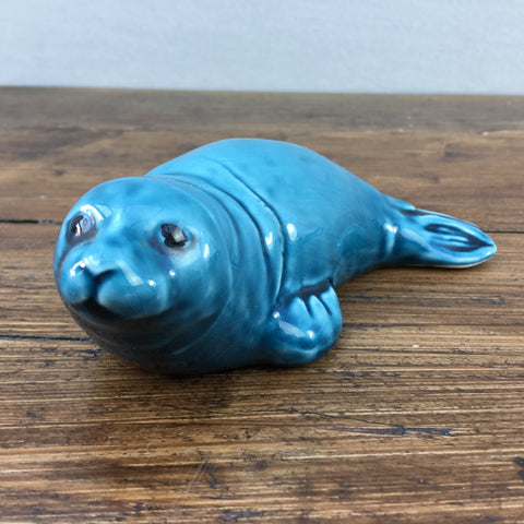 Poole Pottery Blue Glaze Seal Pup
