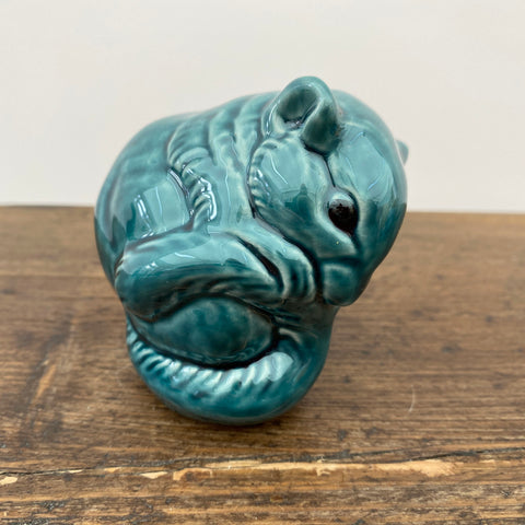 Poole Pottery Blue Glaze Dormouse