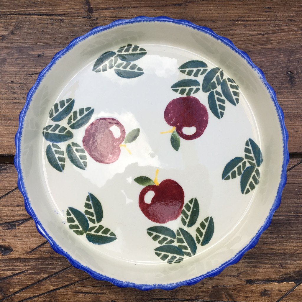 Poole Pottery "Dorset Fruit" Flan Dish, 10" (Apples) MrPottery